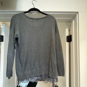 Grey lace Joie sweater